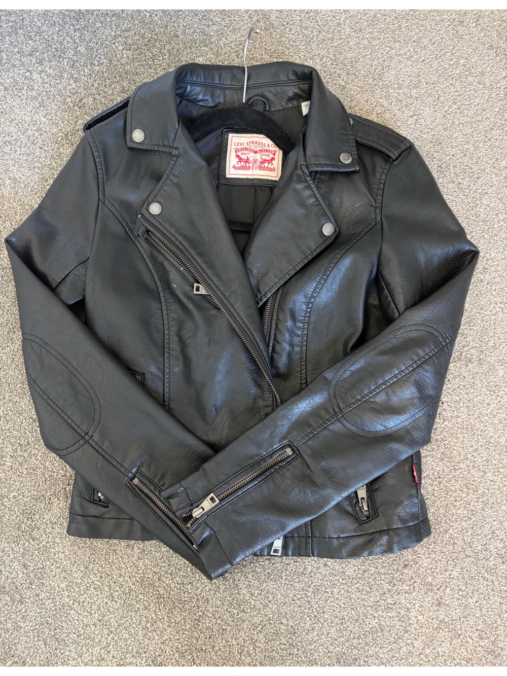 Levi's Black Faux Leather Moto Jacket